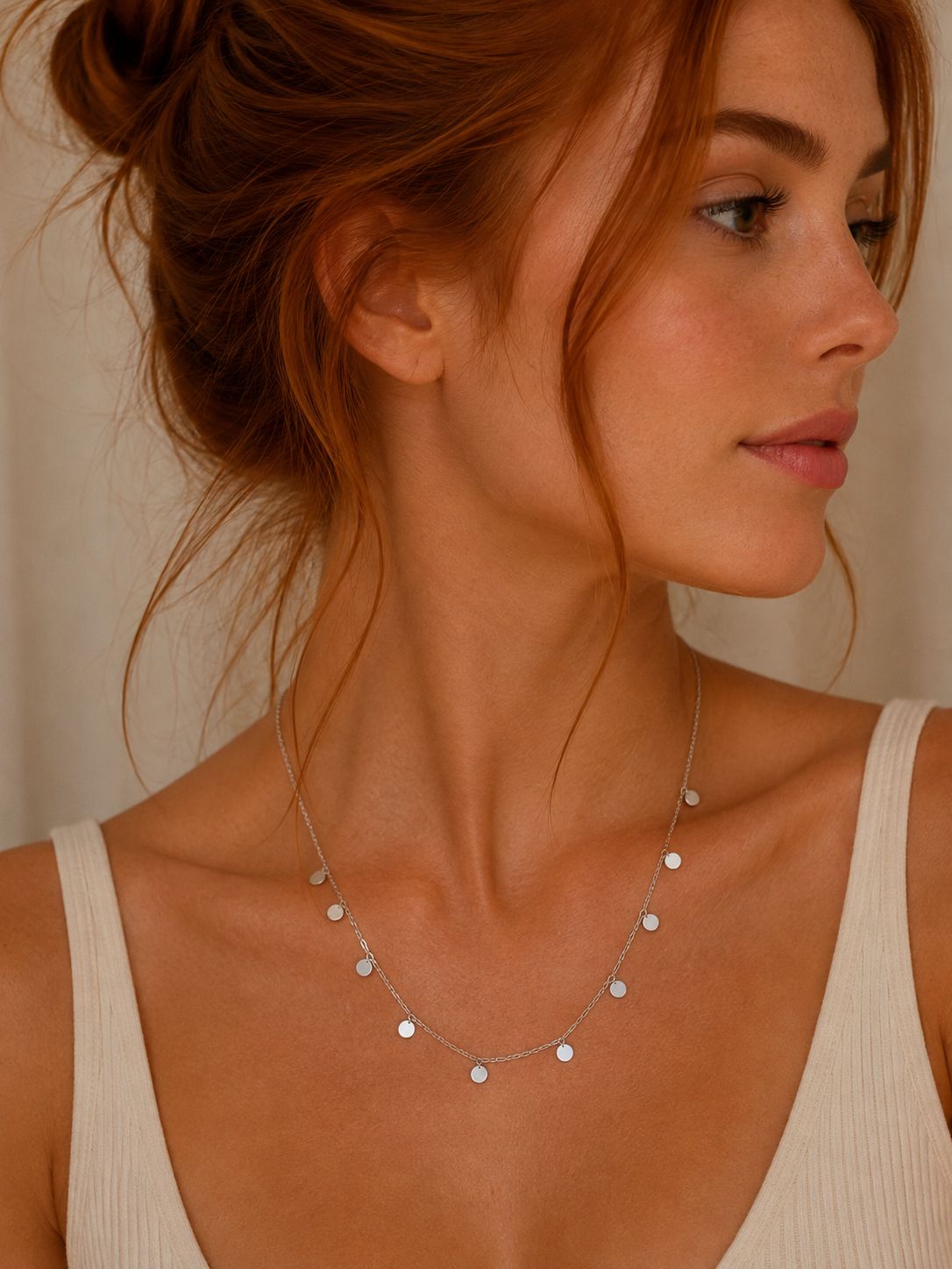collier ras de cou argent